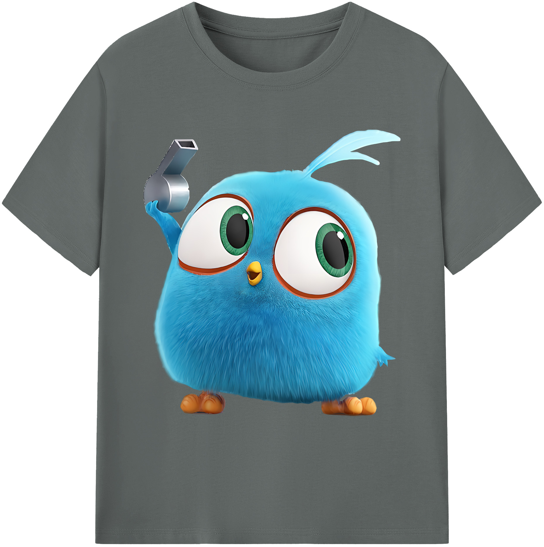 （画像用） Angry Birds アングリーバード 綿100％ メンズ半袖Tシャツ｜肌触りやわらか＆通気性